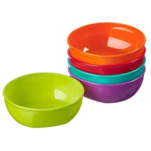 Pack de 5 platos tipo bowls plásticos vital baby