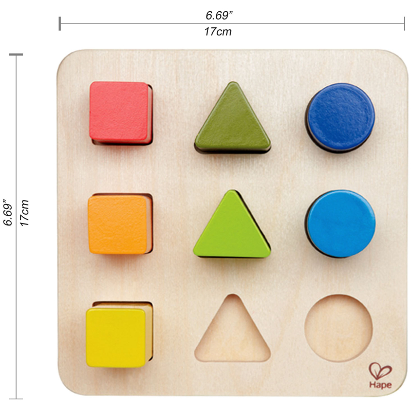 Juego de encaje por color y forma hape