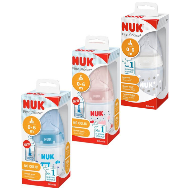 Mamadera con sensor de temperatura 150ml nuk