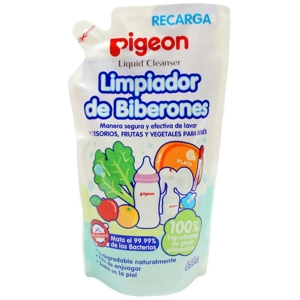 Liquido limpiador mamaderas biberones recarga pigeon