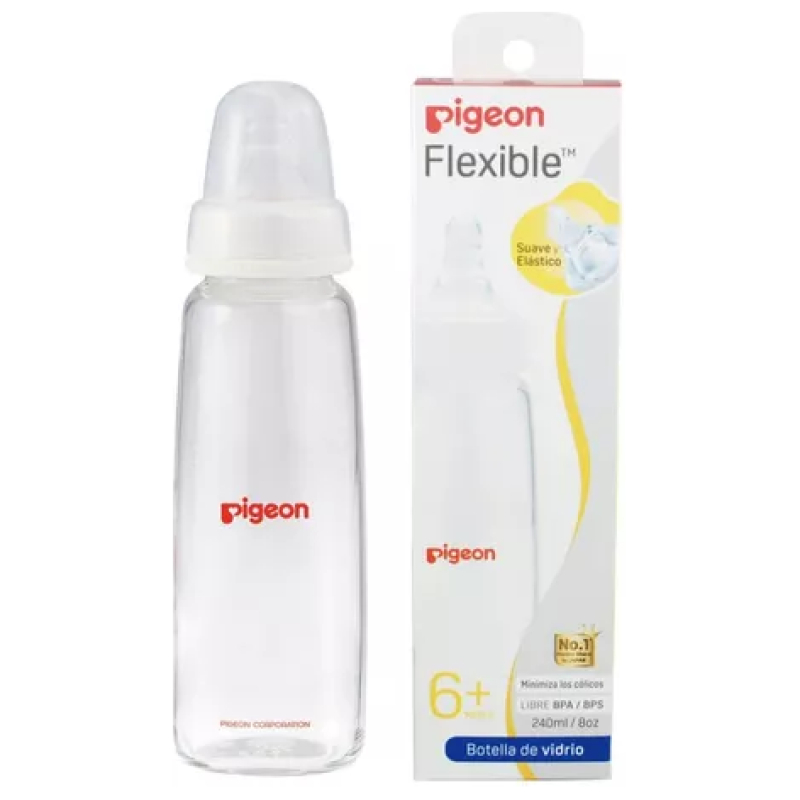 Mamadera Boca Estandar Vidrio Pigeon 240ml