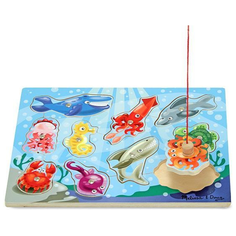 Juguete pesca milagrosa puzzle bajo del mar melissa & doug