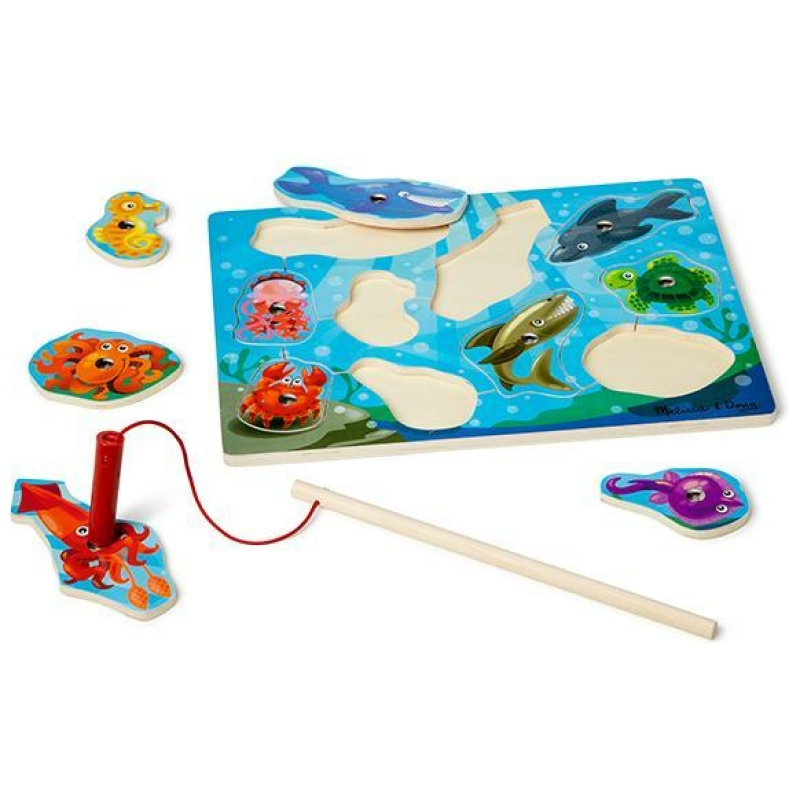 Juguete pesca milagrosa puzzle bajo del mar melissa & doug