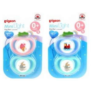 Pack chupete minilight pigeon 0-6 meses