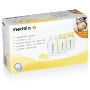 Botellas de almacenamiento de leche 3 unidades medela