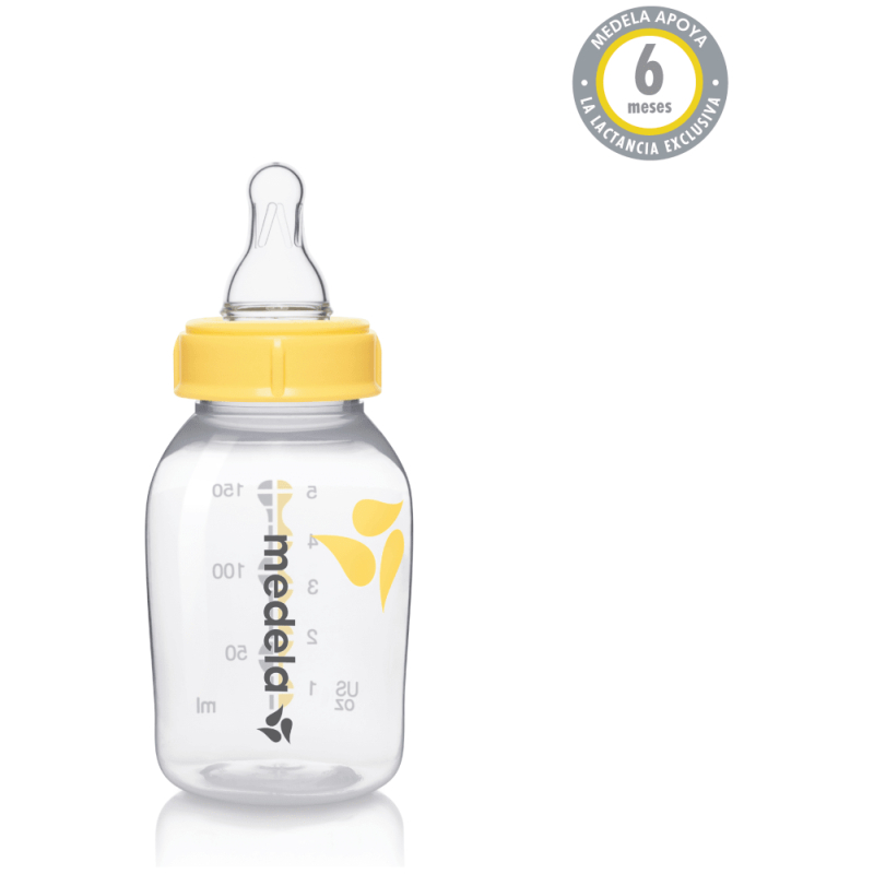 Mamadera de plástico 150 ml medela