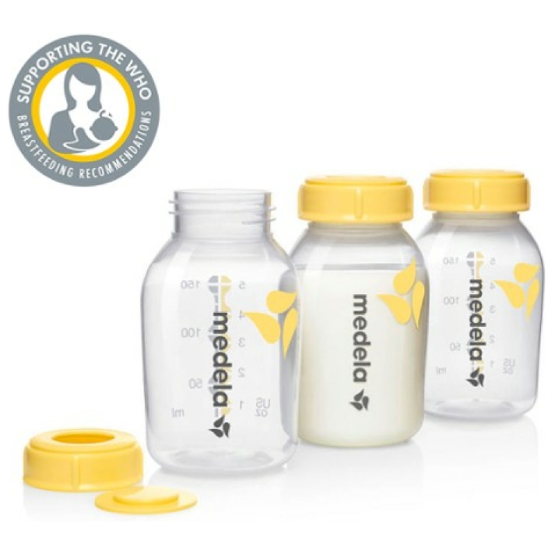 Botellas de almacenamiento de leche 3 unidades medela