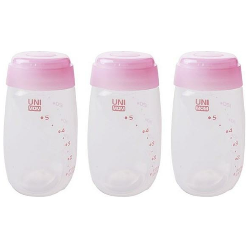 Botellas para almacenar leche materna unimom 3 unidades