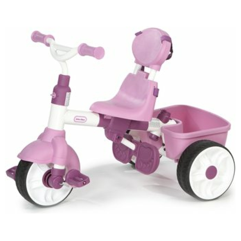 Triciclo 4 en 1 rosado little tikes