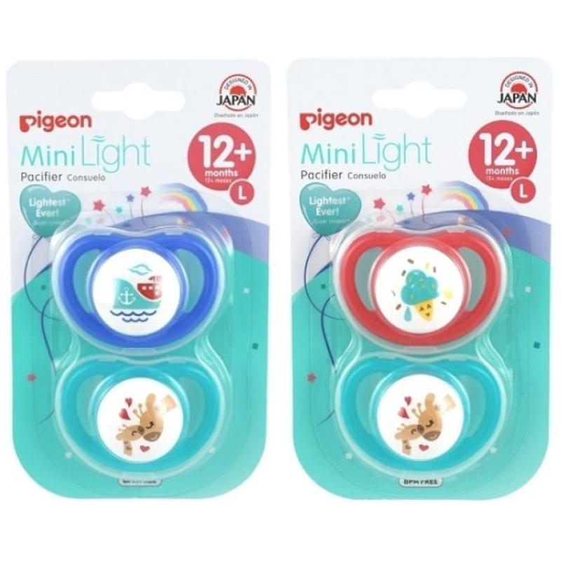 Pack chupete minilight pigeon 12 meses+