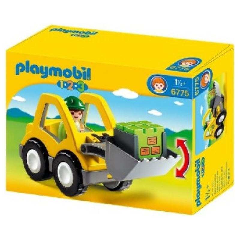 Juguete 1.2.3 excavadora playmobil