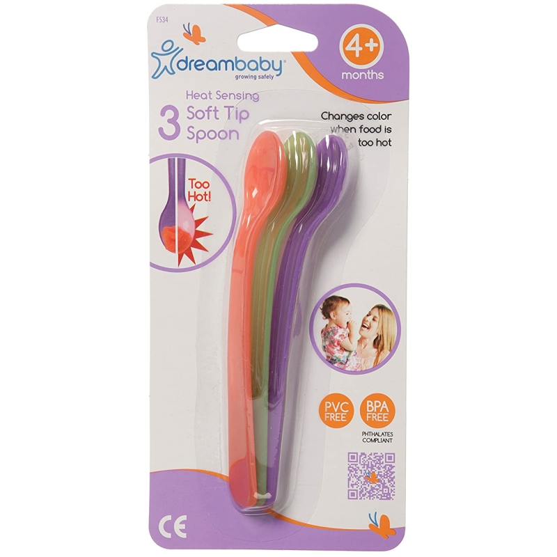 Set de 3 cucharas con sensor de calor dreambaby