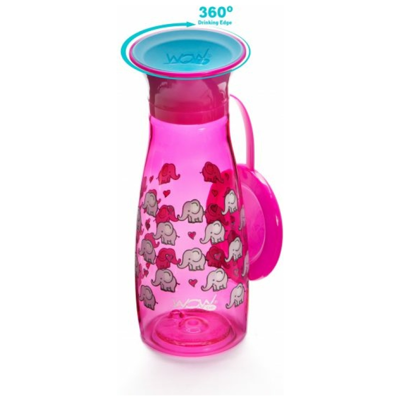 Vaso wow cup tritan mini 360° con diseños - rosa