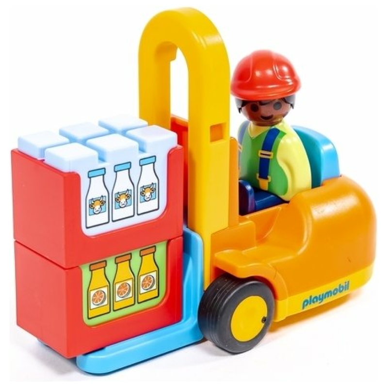 Juguete 1.2.3 montacarga playmobil