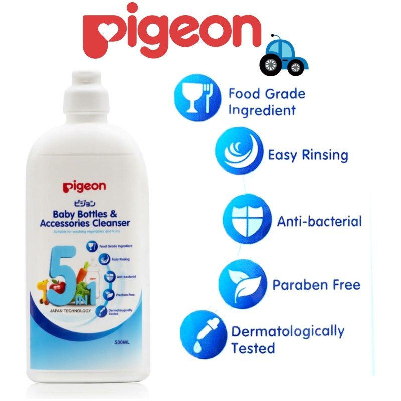 Limpiador de biberones 5 en 1 pigeon 500 ml