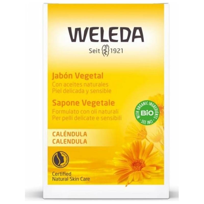 Jabón vegetal de caléndula weleda 100 grs.