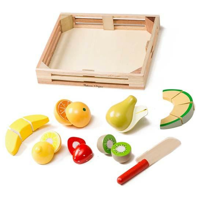 Juguetes set de frutas de madera