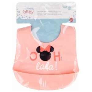 Babero de silicona disney baby minnie