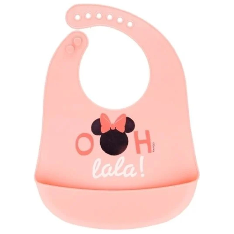 Babero de silicona disney baby minnie