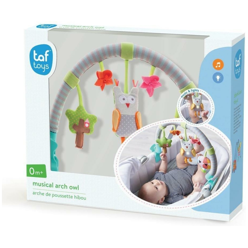 Arco musical búho para coches taf toys