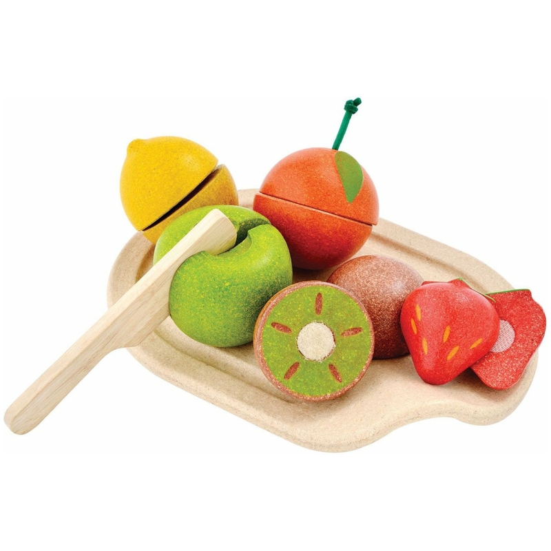 Juguete set de frutas surtidas plan toys