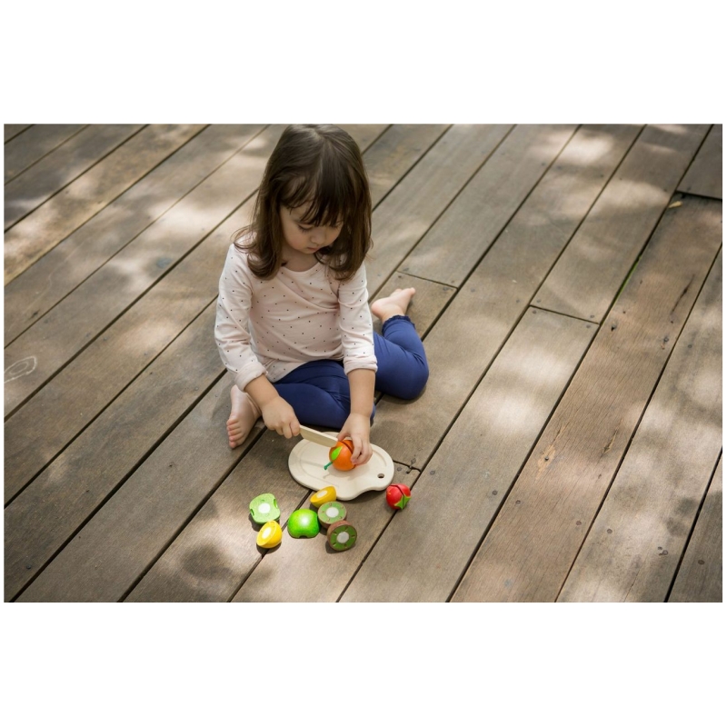 Juguete set de frutas surtidas plan toys