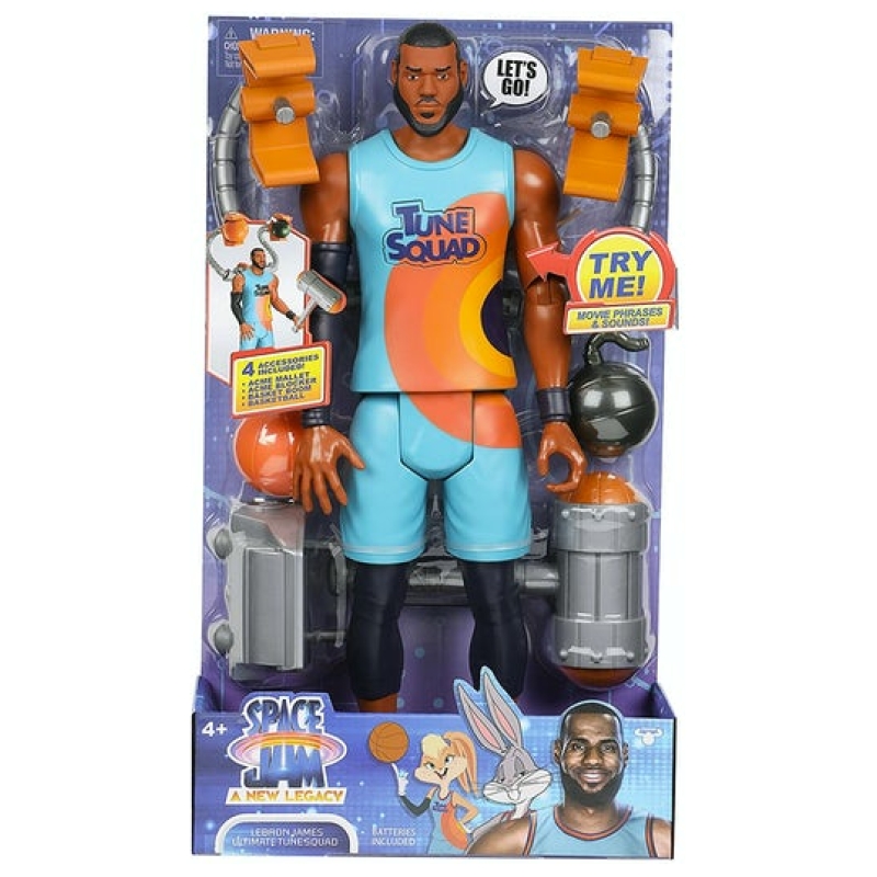 Figura articulada lebron james 30cm con sonido y accesorios