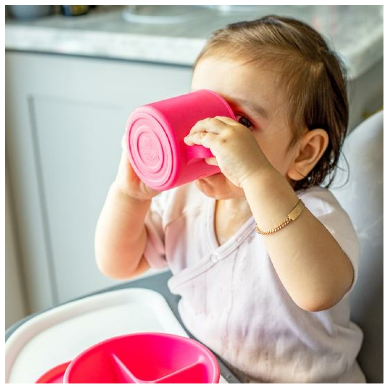 Vaso de aprendizaje con asas para bebés green sprouts