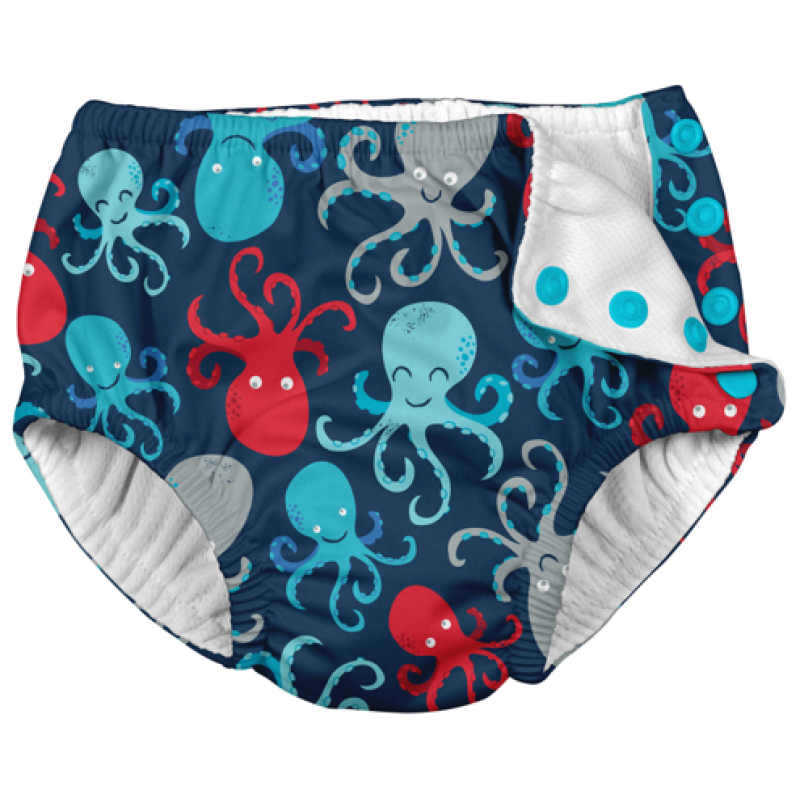 Pañal de agua reutilizable iplay navy octopus