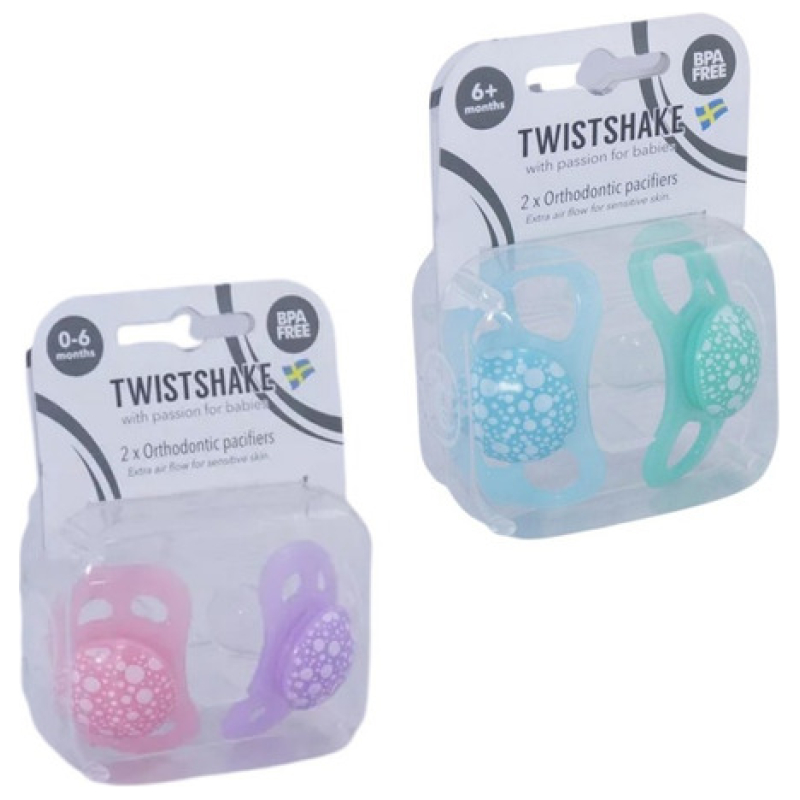 Pack Chupetes Twistshake 6 Meses + - Bebeclick