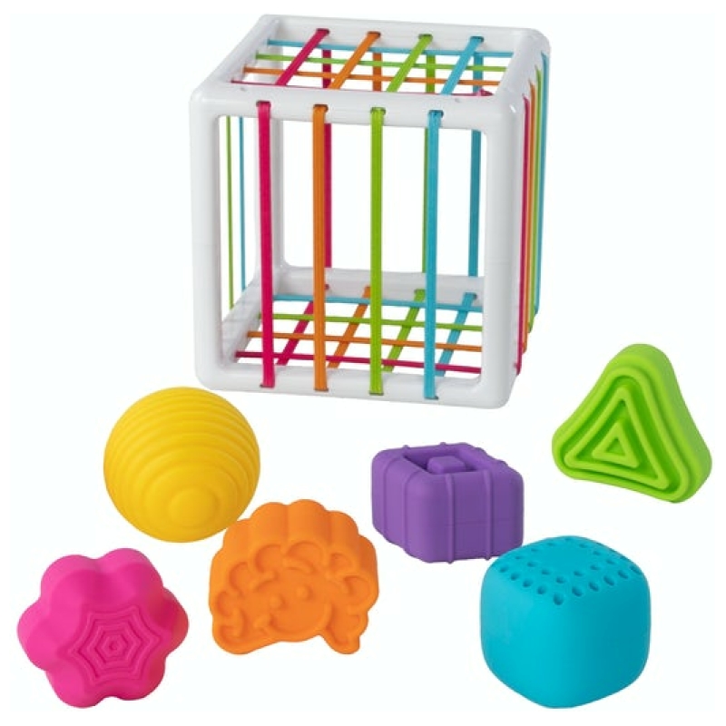 Cubo de encaje sensorial innybin fat brain toy