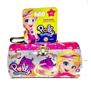 Cartera metálica polly pocket