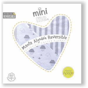 Manta algodón reversible mini me unisex