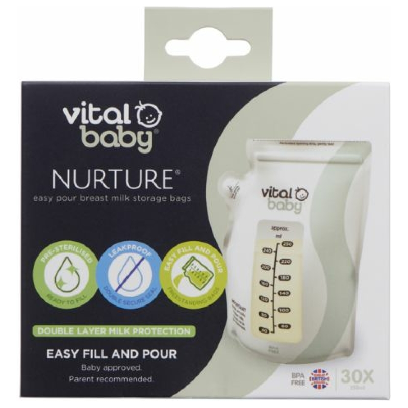 Bolsas de almacenamiento de leche vital baby 30 pcs