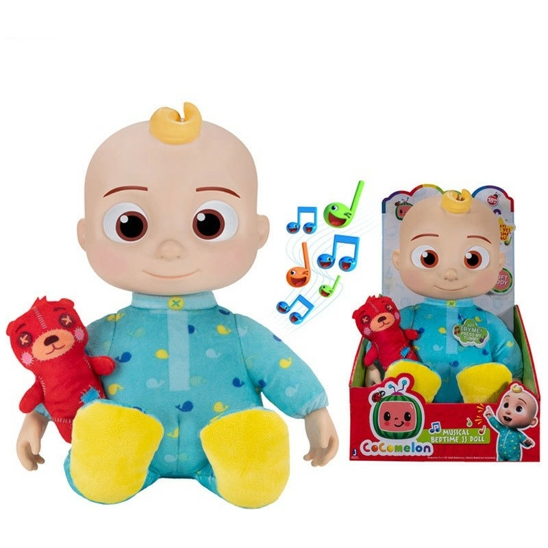 Cocomelon - peluche musicale jj 30 cm, peluche