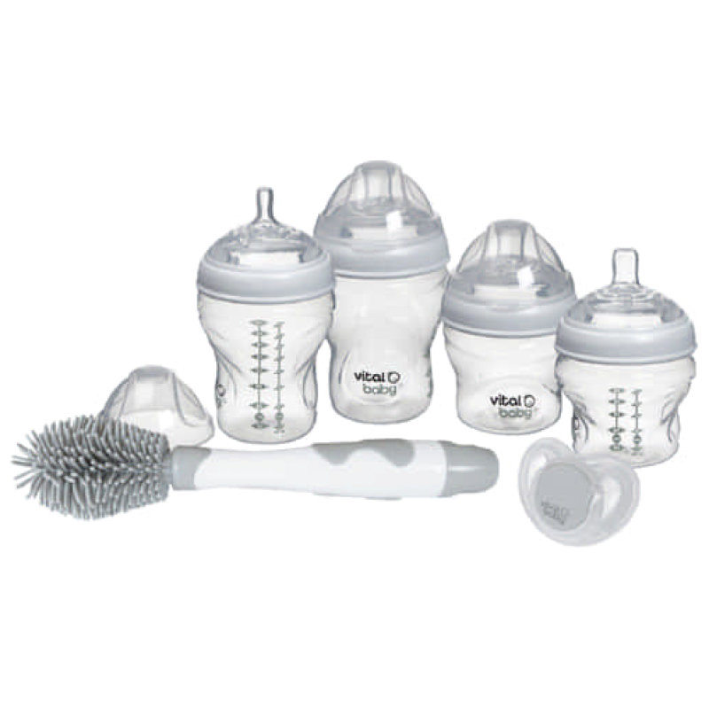 Set de mamaderas para recién nacido nurture vital baby