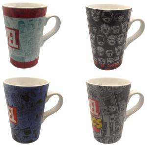 Taza de cerámica larga marvel 4 diseños