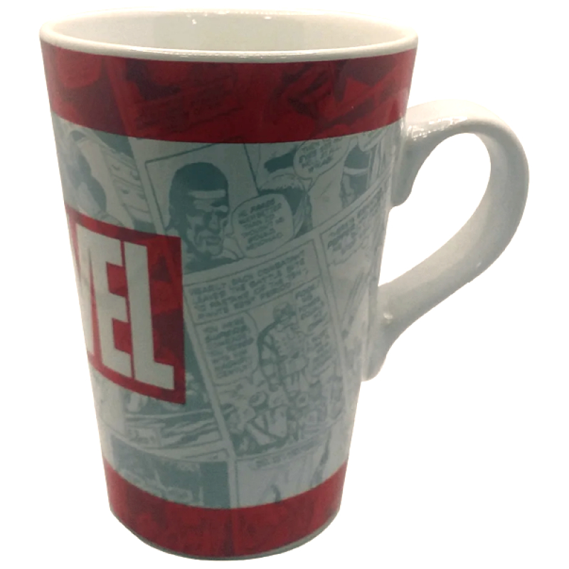 Taza de cerámica larga marvel 4 diseños - azul