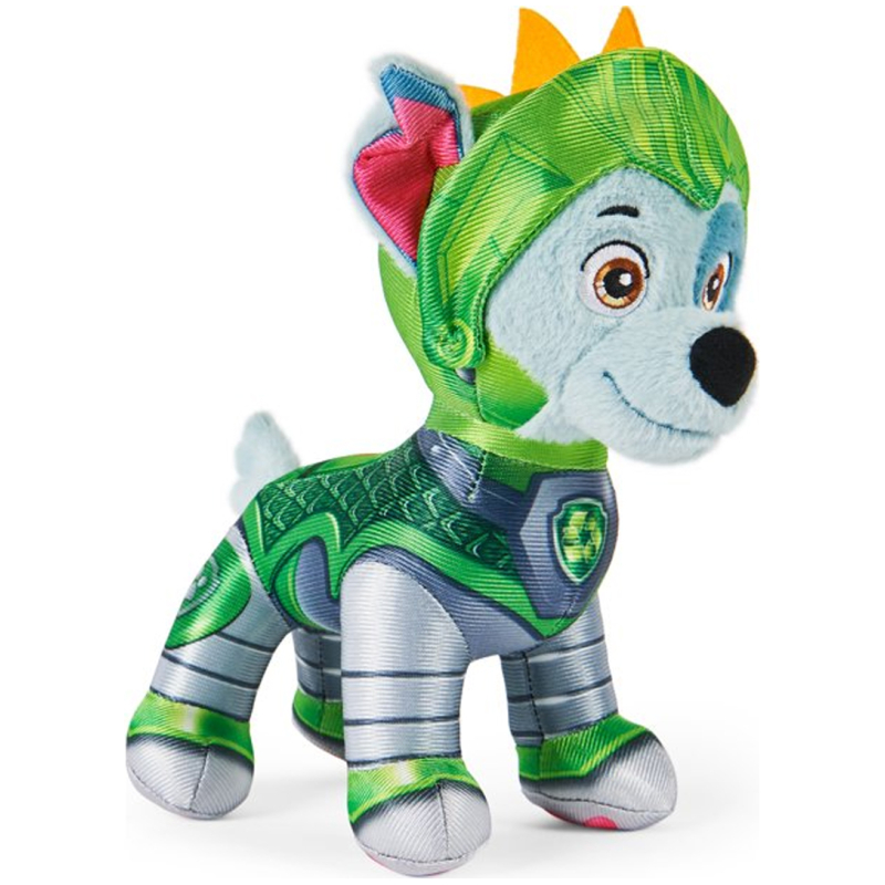 Paw patrol peluche rescue knights - amarillo/rubble