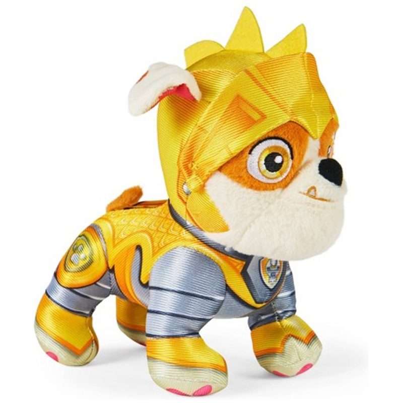 Paw patrol peluche rescue knights - amarillo/rubble