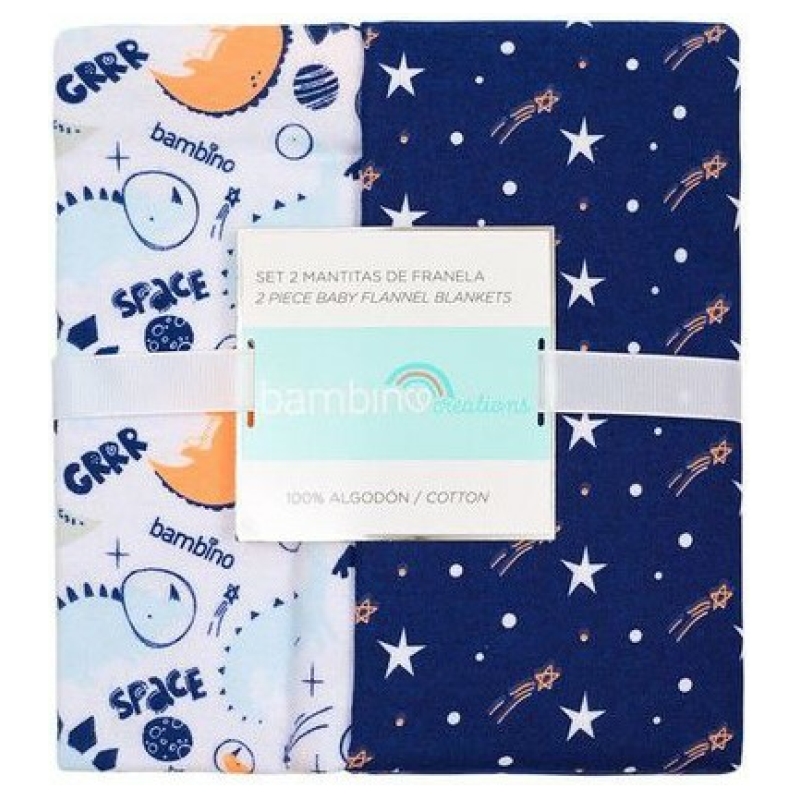 Set mantitas para bebé bambino space