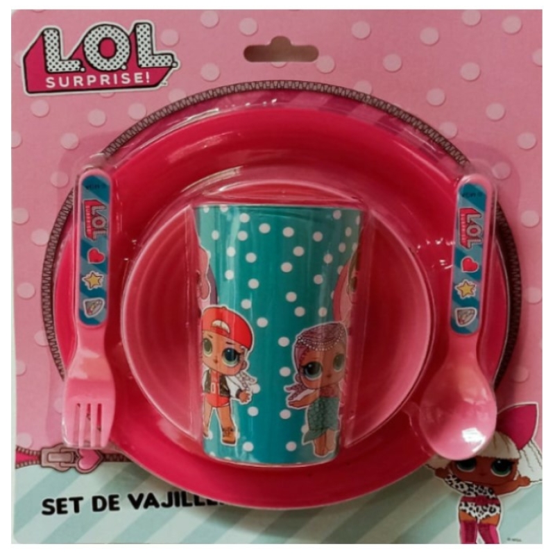 Set de vajilla 5 pcs l.o.l surprise