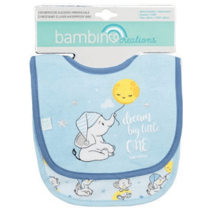 Pack baberos impermeables niño bambino