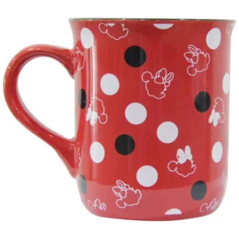 Taza de cerámica larga disney minnie rojo