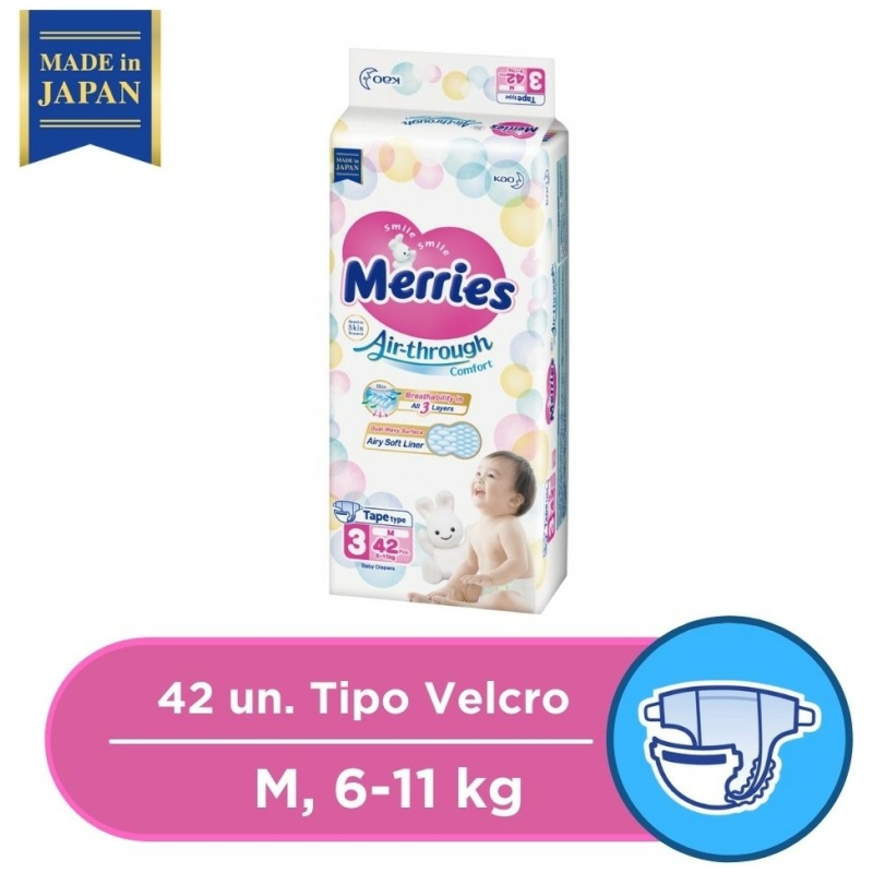 Pañales desechables merries talla nb 60 pcs