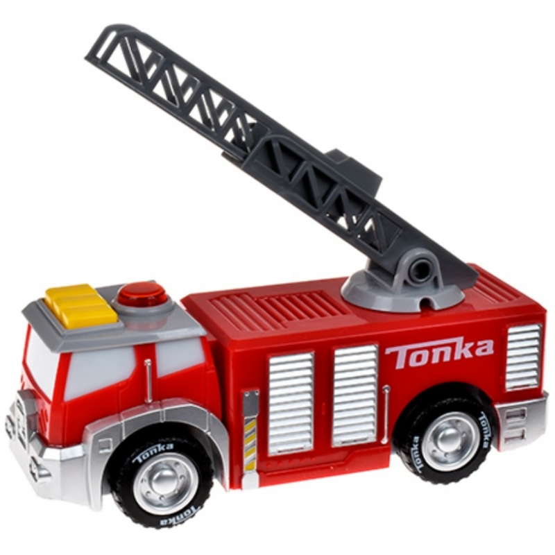 Juguete camión de bomberos 18cm con luz y sonido tonka