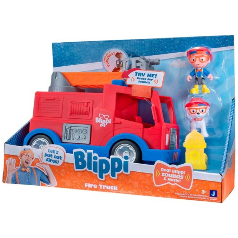 Camión de bomberos con sonido blippi