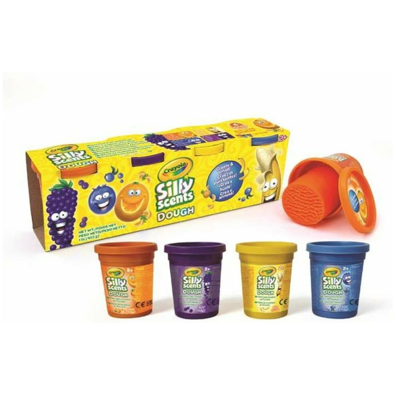 Masas plasticina perfumadas crayola silly scents 4 unidades