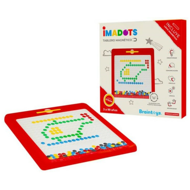 Juego de tablero y lápiz magnético imadots