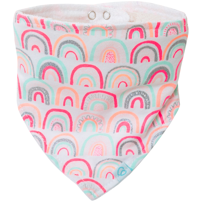 Bipack babero bandana niña bambino arcoíris